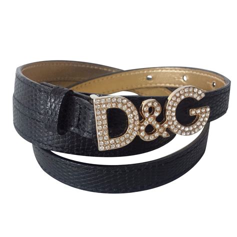 ceinture dolce gabbana femme noir|Ceinture Devotion en cuir lux en Noir pour femme .